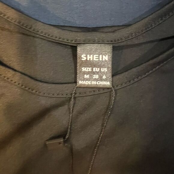 NWT SHEIN basics black dress size M - Picture 2 of 6